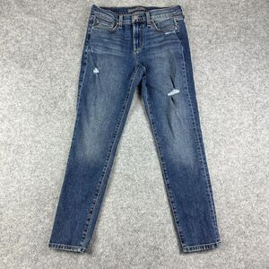 Joes Jeans Womens 28 Blue Medium Wash Distressed Skinny Ankle Everyday Stretch